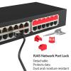 100Pcs RJ45 Port Lock with 5 Keys, Locking RJ45 Port/Dust Blocker,RJ45 Dust Cover Cap Female Port Plugs Protector,Compatible RJ45 Port Devices (Red) view 2