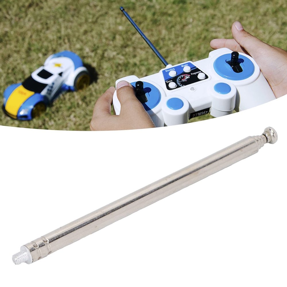 Tefola Telescopic Antenna TV Telescopic Antenna M3 Male Thread 5 Sections Telescopic Aerial for TV Radio Electric Toy Remote Control Lamp VCD