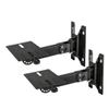 Speaker Wall Mounts, Pair of Universal Bookshelf Speaker Mounting Brackets, Large Or Small Speakers, 2 Mounts, Fixed Swing 5mm Steel, Adjustable Range 180 (Color : Black, Size : Long section) view 1