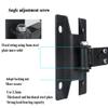Speaker Wall Mounts, Pair of Universal Bookshelf Speaker Mounting Brackets, Large Or Small Speakers, 2 Mounts, Fixed Swing 5mm Steel, Adjustable Range 180 (Color : Black, Size : Long section) view 3