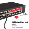 72Pcs RJ45 Port Lock with 3 Keys, Locking RJ45 Port/Dust Blocker,RJ45 Dust Cover Cap Female Port Plugs Protector,Compatible RJ45 Port Devices (Red) view 2