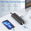 30W USB C Power Strip Surge Protector,4 Side 12 Outlets Desk Power Strip with Ultra Thin Flat Plug,PD Fast Charing,2 USB-C,2 USB-A(4 USB Total 40W),10ft Flat Extension Cord with Multiple Outlets,1200J view 2