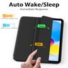 Aoub Case for iPad (A16) 11th Generation 11 inch 2025, iPad 10th Generation Case 10.9 inch 2022 with Pencil Holder, Smart Trifold Stand Cover, Auto Sleep/Wake, Black view 4
