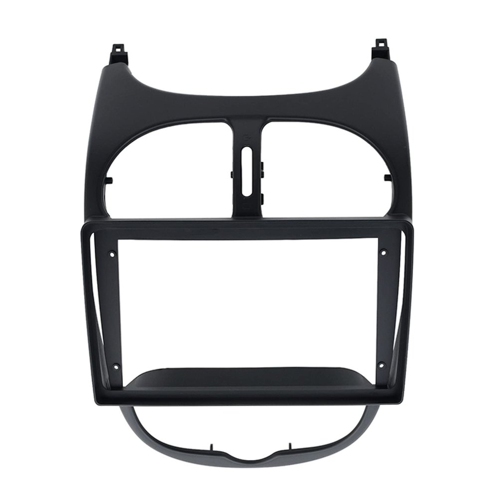 BANDOX Double DIn Radio Fascia Frame for Peugeot 206 2002-2010 Android Player Panel 9 INCH Dash Refitting Installation Mount Trim Kit