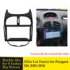 BANDOX Double DIn Radio Fascia Frame for Peugeot 206 2002-2010 Android Player Panel 9 INCH Dash Refitting Installation Mount Trim Kit view 2