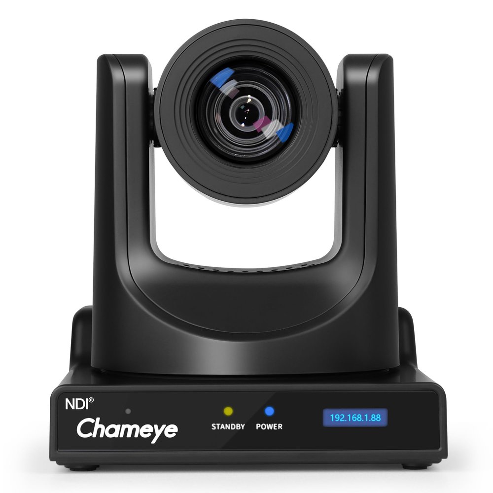Chameye NDI Camera AI Auto Tracking, 30x Optical Zoom, 3G-SDI USB IP PoE HDMI, Live Streaming PTZ Camera 30X for Church Worship Live Broadcast Events, C730N (NDI HX3 Certified)