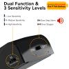 AceMining 4 Pack Black Door Stop Alarm & White Sliding Door Security Bar view 4