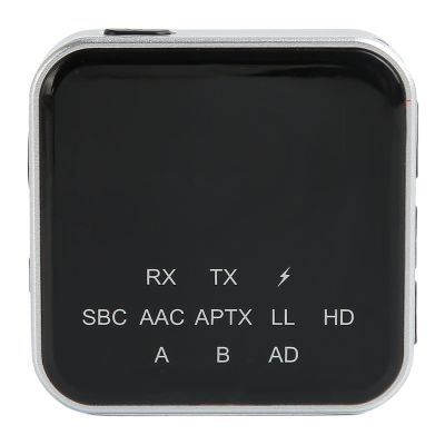 Bluetooth 5.2 Transmitter Receiver, AptX Adaptive HD Adapter, Dual Mode, Low Latency Audio with 3.5mm AUX Connector for TV/PC and Home Stereo Systems