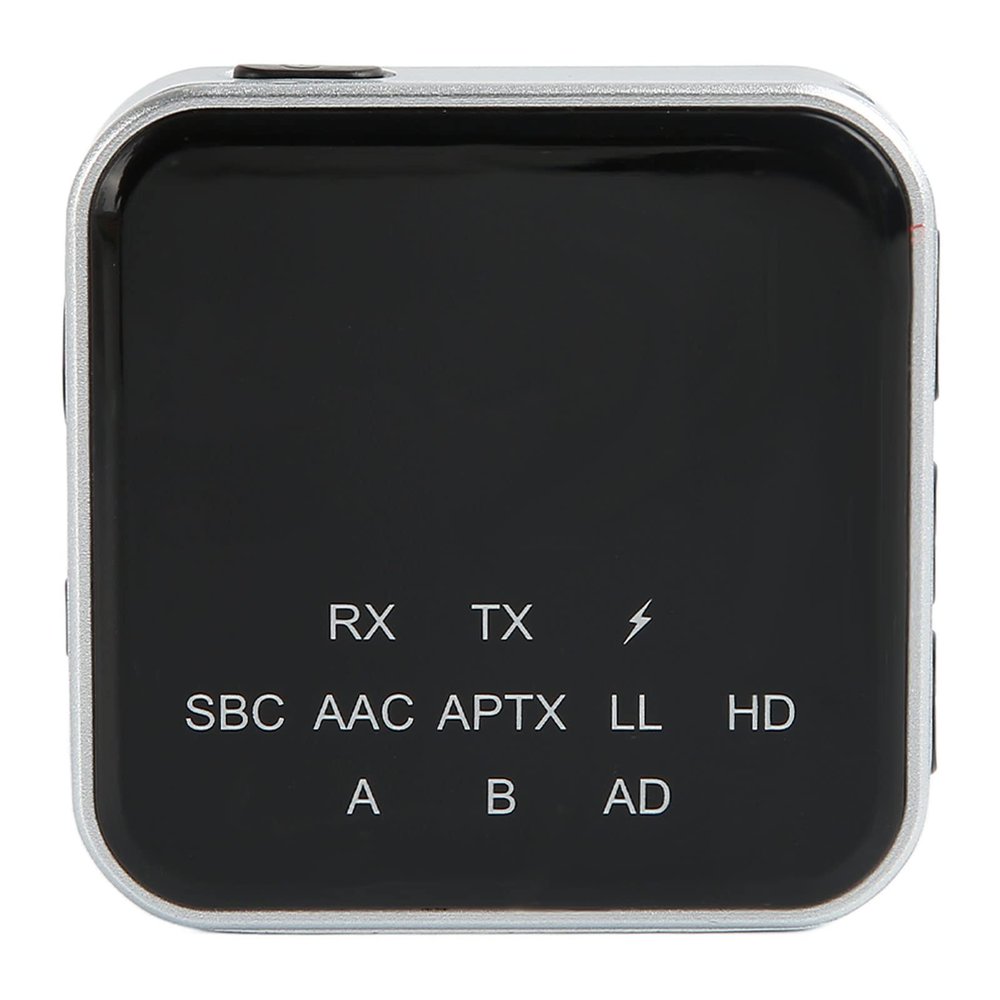 Bluetooth 5.2 Transmitter Receiver, AptX Adaptive HD Adapter, Dual Mode, Low Latency Audio with 3.5mm AUX Connector for TV/PC and Home Stereo Systems