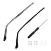 iplusmile 1 Pair Metal Glasses Replacement Temple, Black Eyeglasses Arms Legs, Eye Glasses Repair DIY Kit (Black) view 1