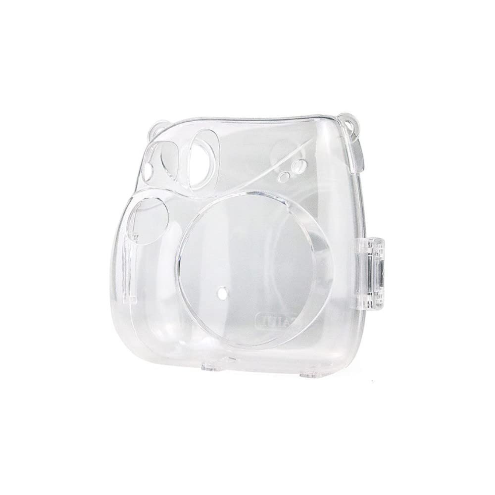 AFGRAPHIC Camera Case Bag Protective Crystal Transparent Clear Case Hard Cover Case for Fujifilm Instax Mini 7+ Instant Camera, Transparent, One Size, Clear Case