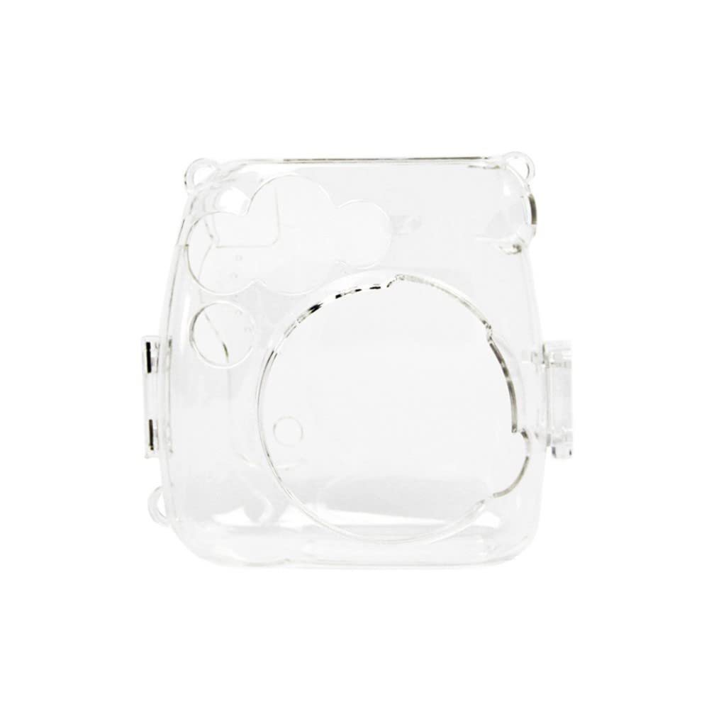 AFGRAPHIC Camera Case Bag Protective Crystal Transparent Clear Case Hard Cover Case for Fujifilm Instax Mini 8 Instant Film Camera, Transparent, One Size, Clear Case