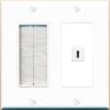 RiteAV USBC Wall Plate - Brush [White] view 1