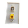 BOPLAT Single Gang CAT6 Ethernet Coax Wall Plate Light Almond - CAT 6 RJ45 Coaxial Cover Plate Female to Female for CAT6/CAT5e Network Cables and Cable TV view 3