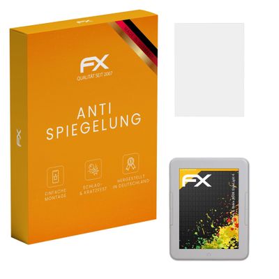 atFoliX Screen Protector compatible with Barnes & Noble NOOK GlowLight 4 Screen Protection Film, anti-reflective and shock-absorbing FX Protector Film (2X)