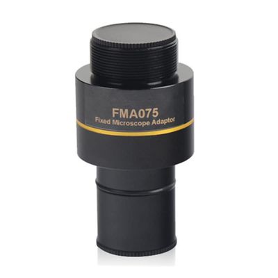 Microscope Accessories Kit 0.37X 0.5X 0.75X 1X Fixed 23.2 Eyepiece to C-Mount Microscope Microscope Slides (Color : 0.75X FMA075)