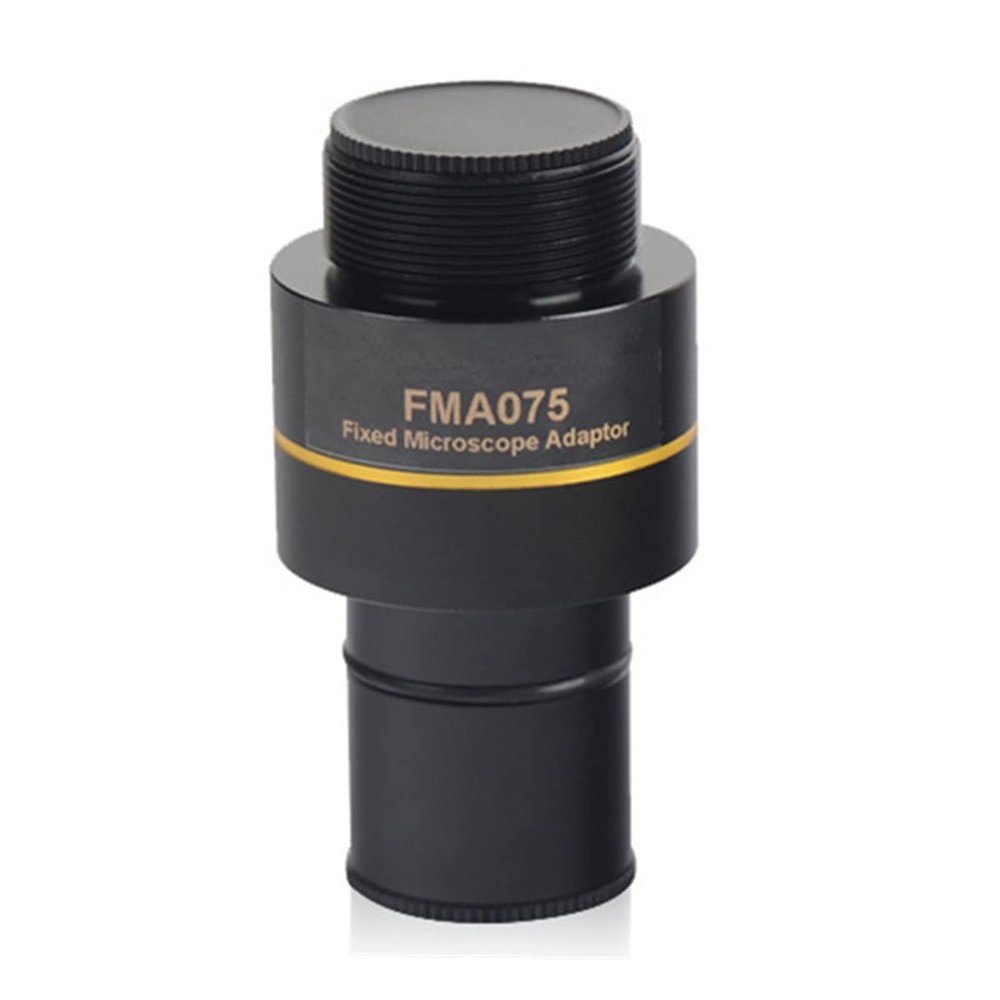 Microscope Accessories Kit 0.37X 0.5X 0.75X 1X Fixed 23.2 Eyepiece to C-Mount Microscope Microscope Slides (Color : 0.75X FMA075)
