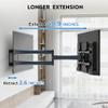 BONTEC TV Wall Mount with Extra Long 40.9 Extension Corner Arm for 32-75 Inch TVs, Holds Up to 132lbs, Full Motion Dual Arm TV Bracket with Tilt, Swivel, Level Adjustment, Max VESA 600x400mm view 2