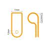 Eilumduo 100 Pack R-Type White Wire Clamp, 3/8 Inch Nylon Clip Cable Fastener Wire Clamp with 100 Pack Screws for Wire Management view 2