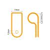 Eilumduo 100 Pack R-Type White Wire Clamp, 1/4 Inch Nylon Clip Cable Fastener Wire Clamp with 100 Pack Screws for Wire Management view 2