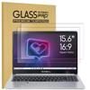 2 Pack 15.6 inch Tempered Glass Laptop Screen Protector for 15.6" HP/Dell/ASUS/Samsung/Lenovo/Acer/MSI/LG/URAO/VGKE 15.6 inch 16:9 Laptop, 9H Hardness, Anti Fingerprint, Bubble Free view 1
