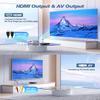 Mini DVD Player HDMI, DESOBRY 1080P HD Small Compact DVD Player for Smart TV with All Region Free, DVD CD Player with AV Output, USB/TF Card Input, Remote Control, Support PAL/NTSC view 2