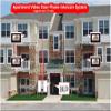 AMOCAM 10 Units Apartment Intercom System, Video Intercom Video Door Phone Kit, HD Camera 7" Monitor with ID keyfobs Unlock for 10 Household or Office view 2