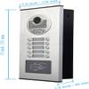 AMOCAM 10 Units Apartment Intercom System, Video Intercom Video Door Phone Kit, HD Camera 7" Monitor with ID keyfobs Unlock for 10 Household or Office view 3