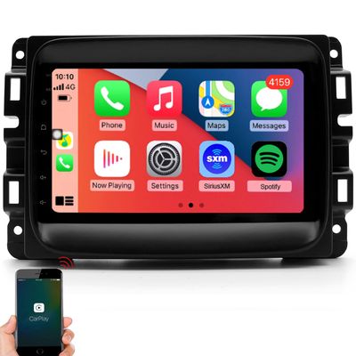 for RAM 1500 2500 3500 2013 2014 2015 2016 2017 2018 Radio Upgrade,Truck Accessories Android Stereo Replacement,Build in Wireless carplay Android Auto Free Camera