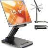 LISEN for iPad Stand Tablet Holder for Desk, Cool Home Office Desk Accessories for Men Women Kids Tablet Gifts, Office Home Essentials Gadgets Portable Monitor Stand for iPad a16 Accessories Switch view 1