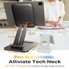 LISEN for iPad Stand Tablet Holder for Desk, Cool Home Office Desk Accessories for Men Women Kids Tablet Gifts, Office Home Essentials Gadgets Portable Monitor Stand for iPad a16 Accessories Switch view 3