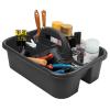 Akro-Mils 09185 Plastic Tote Tool & Supply Cleaning Caddy with Handle, 18-3/8-Inch x 13-7/8-Inch x 9-Inch, Black view 3