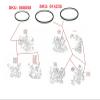 3X Belts Kit Set/Supplied: 1x Door Motor Belt + 2X Drive CD DVD Mechanism Loading Carousel Belts Compatible with Sony Disc Player view 2