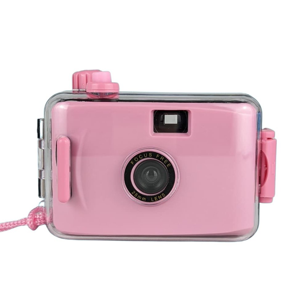 Pink Underwater Focus Free 35mm Point and Shoot Film Camera
