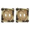 Set Of 2 Rustic Forest Deer Antlers Double Outlets Receptacle Plate Covers view 1