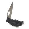 ARIAT Inset Shield Logo Plain Edge Blade Folding Knife, Black, 3.5" Blade (Large) view 3