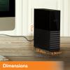 WD 22TB My Book Desktop External Hard Drive, USB 3.0, External HDD with Password Protection and Backup Software - WDBBGB0220HBK-NESN view 2