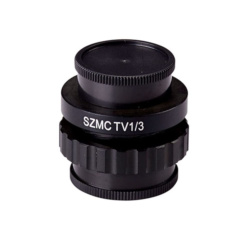 Microscope Accessories Kit 1/3X C-Mount Lens Adapter CTV Adapter for XSZ7045 Trinocular Stereo Microscope Microscope Slides