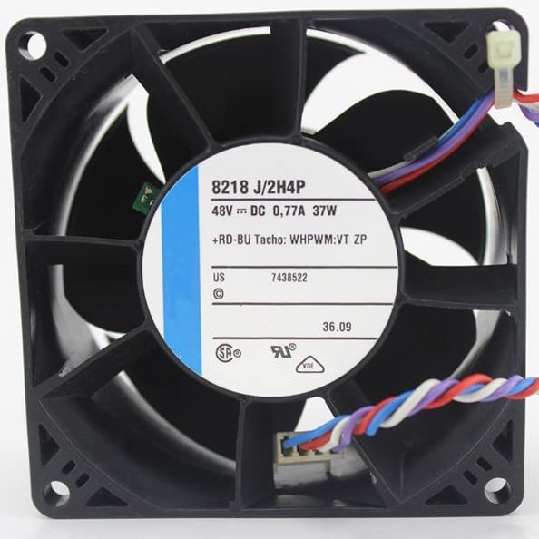 8218J/2H4P DC48V 37W 0.77A 8038 8cm 4-Wire Server Cooling Fan