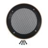 X AUTOHAUX 5 Inch Car Metal Audio Speaker Grill Cover Mesh Woofer Horn Guard Decorative Circle Grille Protector with Screw Gold Tone view 1