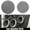 X AUTOHAUX 2pcs 6.5 Inch Car Metal Audio Speaker Grill Cover Mesh Woofer Horn Guard Decorative Circle Grille Protector Silver Tone view 2
