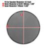 X AUTOHAUX 2pcs 6.5 Inch Car Metal Audio Speaker Grill Cover Mesh Woofer Horn Guard Decorative Circle Grille Protector Silver Tone view 4