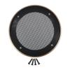X AUTOHAUX 4 Inch Car Metal Audio Speaker Grill Cover Mesh Woofer Horn Guard Decorative Circle Grille Protector with Screw Gold Tone view 1