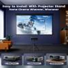[Auto Focus/4K Support] Projector with WiFi 6 and Bluetooth 5.2, 700ANSI Native 1080P Outdoor Movie Projector, WiMiUS P62 Auto 6D Keystone & 50% Zoom, Smart Home Projector for iOS/Android/TV Stick view 4