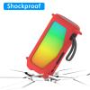 Geekria Silicone Speaker Case Cover Compatible with JBL Pulse 5, Protective Soft Skin, Replacement Bluetooth Speakers Travel Carrying Sleeve with Keychain Hook with Shoulder Strap (Red) view 2