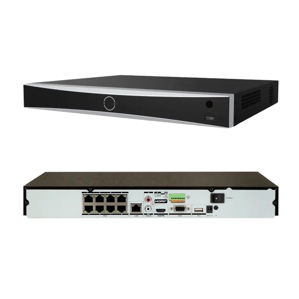 DS-7608NXI-K2/8P 8CH 4K 8-Channel PoE AcuSense NVR Network Video Recorder Human/Vehicle Detection Compatible with HIK IP Camera(International English Version No HDD)
