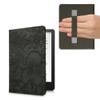 kwmobile Case for Kindle Paperwhite 11 Gen 2021 - PU Cover with Strap - Embossing Flowers Green view 1