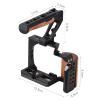 Camnoon Camera Cage + Top Handle Kit Aluminum Alloy Video Cage with Cold Shoe Mount 1/4 Inch & 3/8 Inch Threads Replacement for Sony ZV-E10 Camera view 4