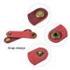 MECCANIXITY Pack of 5 Leather Cable Straps Cord Organizer 63x16mm Portable Cable Leather Clips Burgundy Earphone Cord Management for Cable, Wire view 4