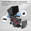 Nitze Cage for Blackmagic Design Video Assist 7" 12G Monitor with Sunhood, HDMI Cable Clamp and USB-C Cable Clamp - JT-B02B view 3